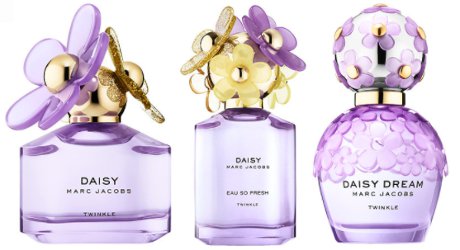 Marc Jacobs Daisy Twinkle, Daisy Eau So Fresh Twinkle and Daisy Dream Twinkle