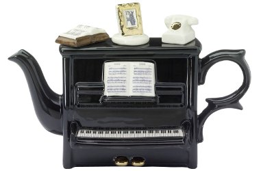 piano tea pot
