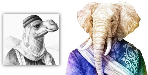 Zoologist Camel & Elephant
